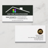 レトロ列ホーム修理建築 名刺 (正面/裏面)