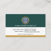 レトロ列レイヤー金ゴールド球 名刺 (正面)