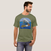 レトロ列車車線鉄道模型鉄道技術者 Tシャツ (正面フル)