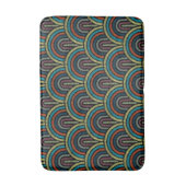 レトロ刺繍アーク柄 バスマット (正面縦)