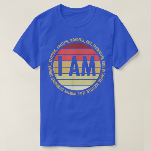 レトロ前向き肯定精神保健覚醒 Tシャツ (デザイン正面)