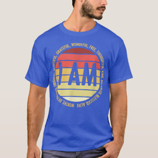 レトロ前向き肯定精神保健覚醒 Tシャツ