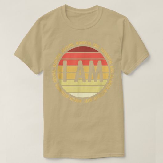 レトロ前向き肯定精神保健覚醒 Tシャツ (デザイン正面)