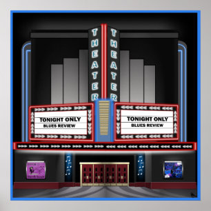 レトロ劇場ポスター ポスター