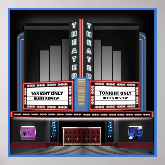 レトロ劇場ポスター ポスター (正面)