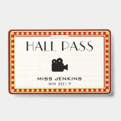 レトロ劇場マーキーのサイン学生会場通過 バッジ (正面)