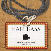 レトロ劇場マーキーのサイン学生会場通過 バッジ