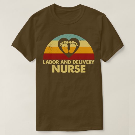 レトロ労務ナース Tシャツ (デザイン正面)