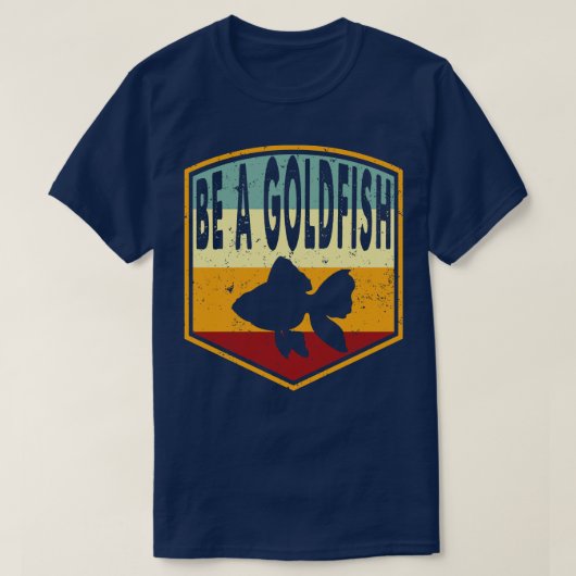 レトロ動揺しては金魚である Tシャツ (デザイン正面)