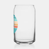 レトロ動揺してサンセット効果+帆船 ガラス缶 (左)