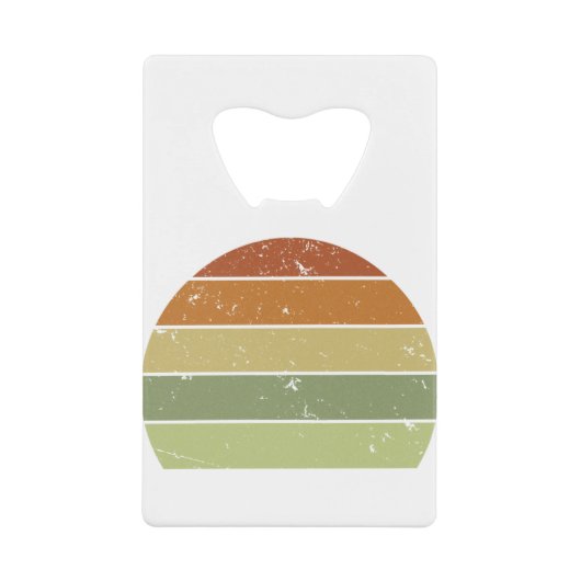 レトロ動揺してサンセット クレジットカード栓抜き (正面)