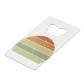 レトロ動揺してサンセット クレジットカード栓抜き (正面アングル)