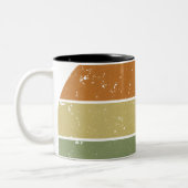 レトロ動揺してサンセット ツートーンマグカップ (左)