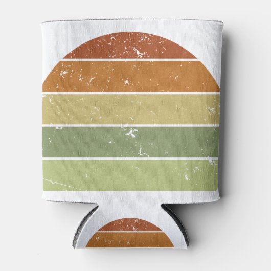 レトロ動揺してサンセット 缶クーラー (正面)