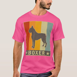 レトロ動揺してボクサードグッズ Tシャツ