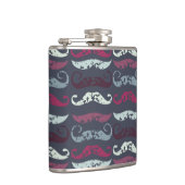 レトロ動揺してムスタッシュプリント フラスク (右)