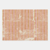 レトロ動揺して伝統的擦り切れた ラッピングペーパーシート (正面2)