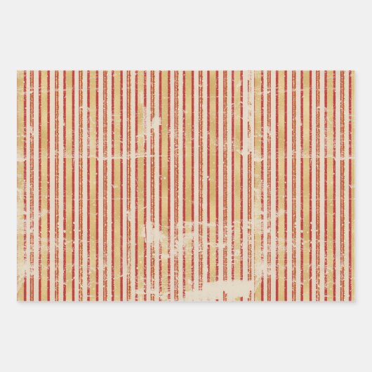 レトロ動揺して伝統的擦り切れた ラッピングペーパーシート (正面2)