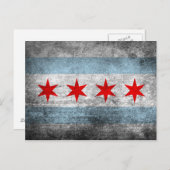 レトロ動揺して国旗 ポストカード (正面/裏面)