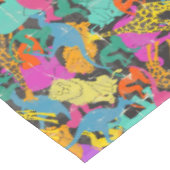 レトロ動物はパターンのシルエットを描きます テーブルクロス (アングル)