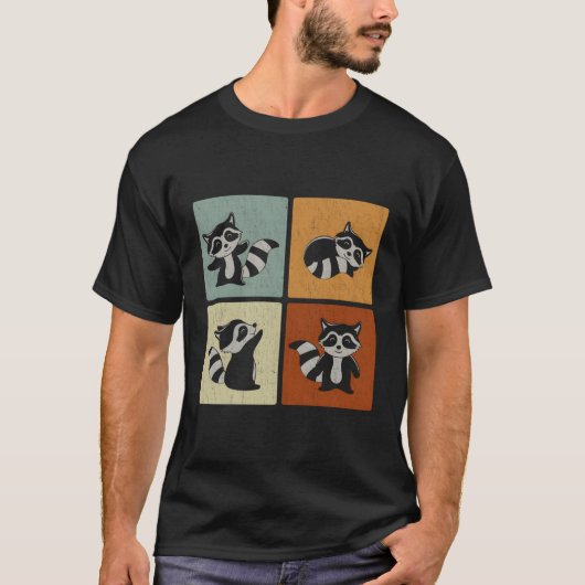 レトロ動物ルーン Tシャツ (正面)