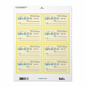 レトロ動物列車蔵書票 ラベル (フルシート)