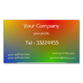 レトロ勾配 マグネット名刺 (正面)