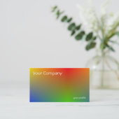 レトロ勾配 名刺 (スタンド正面)