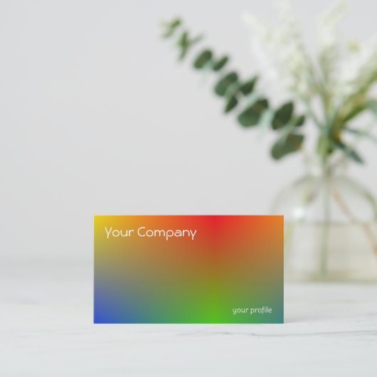 レトロ勾配 名刺 (スタンド正面)