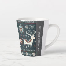 レトロ北欧トナカイ模様