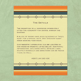 レトロ半モダン結婚インスパイア世紀 エンクロージャーカード