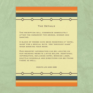 レトロ半モダン結婚インスパイア世紀 エンクロージャーカード