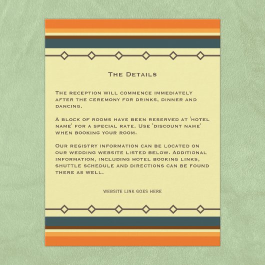 レトロ半モダン結婚インスパイア世紀 エンクロージャーカード