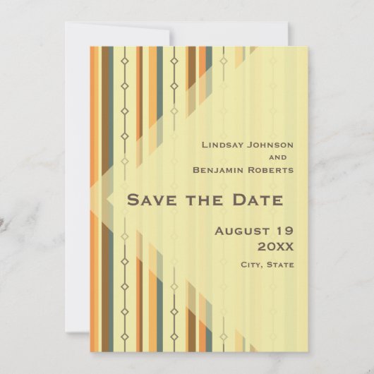 レトロ半モダン結婚インスパイア世紀 セーブザデート (正面)