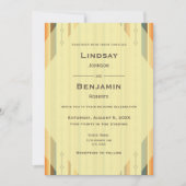 レトロ半モダン結婚インスパイア世紀 招待状 (正面)