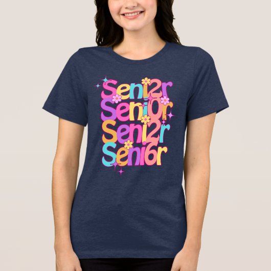 レトロ卒業ギフトシャツ トライブレンドTシャツ (正面)