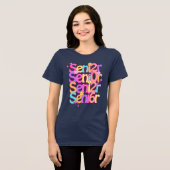 レトロ卒業ギフトシャツ トライブレンドTシャツ (正面全面)
