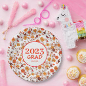 レトロ卒業党フローラ ペーパープレート (パーティー)