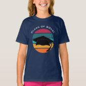 レトロ卒業式キャップモルタルボード Tシャツ (正面)