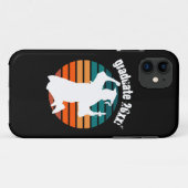 レトロ卒業生が喜びの虹を求めて跳躍 Case-Mate iPhoneケース (裏面(横))