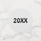 レトロ卒業生キャップ&ガウン女児 コンフェッティ (スモール正面)