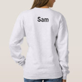 レトロ卒業生キャップ&ガウン女児 スウェットシャツ (裏面)