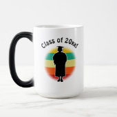 レトロ卒業生キャップ&ガウン女児 モーフィングマグカップ (左)