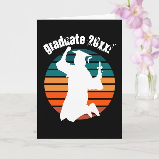 レトロ卒業生ジャンプでジョイレインボー カード (蘭)