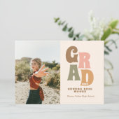 レトロ卒業発表（写真あり） 招待状 (スタンド正面)