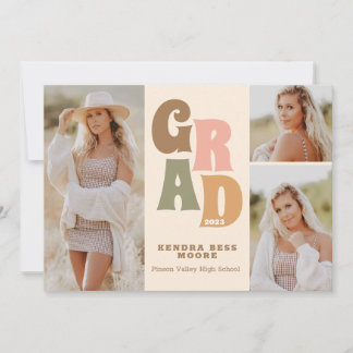 レトロ卒業発表 招待状