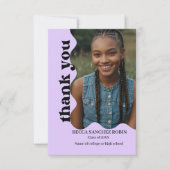 レトロ卒業 サンキューカード (正面)