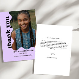 レトロ卒業 サンキューカード