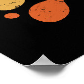 レトロ卓球選手ピンポンラバースポーツ ポスター (角)