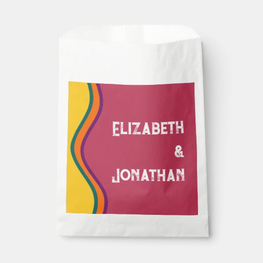 レトロ南西結婚波 フェイバーバッグ (正面)